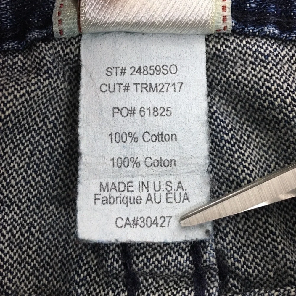 TRUE RELIGION Skinny Jeans Rainbow Ricky Slim 24859SO Dark Wash Denim Size 29